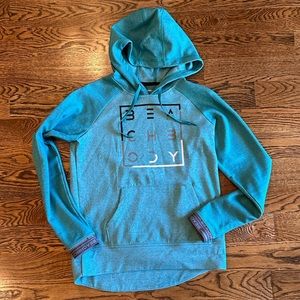 Team Beachbody BODi Teal Hoodie Sweatshirt XS Women’s activewear top